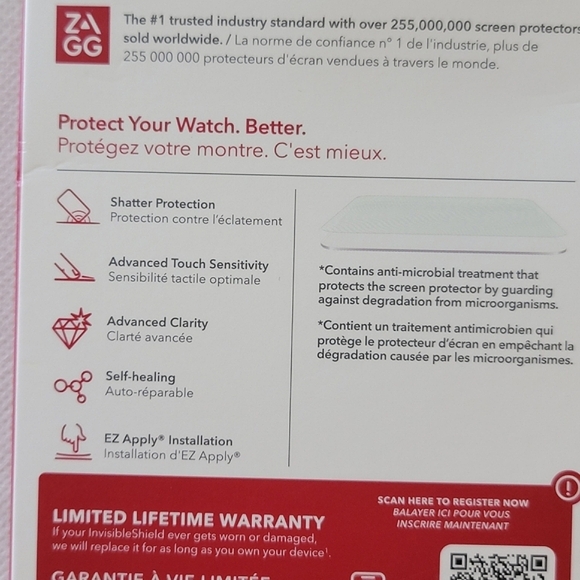 ZAGG Invisible Sheild Apple Watch Screen Protector 44mm - Clear - Picture 6 of 11